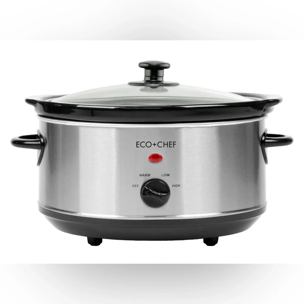 Eco+Chef 4 QUART STAINLESS STEEL SLOW COOKER
